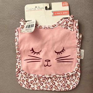 Girls baby bibs